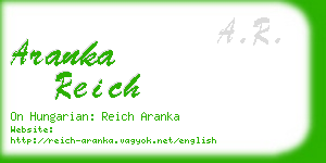 aranka reich business card